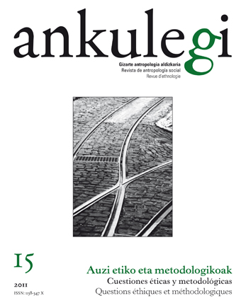 Portada del número 15 de la revista “Ankulegi”.