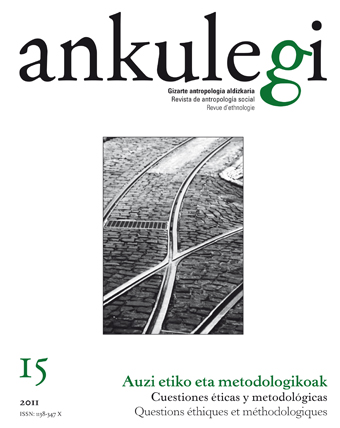 Cover of “Ankulegi” journal, issue 15.